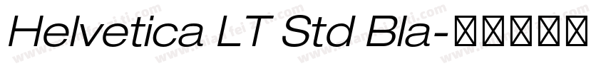 Helvetica LT Std Bla字体转换